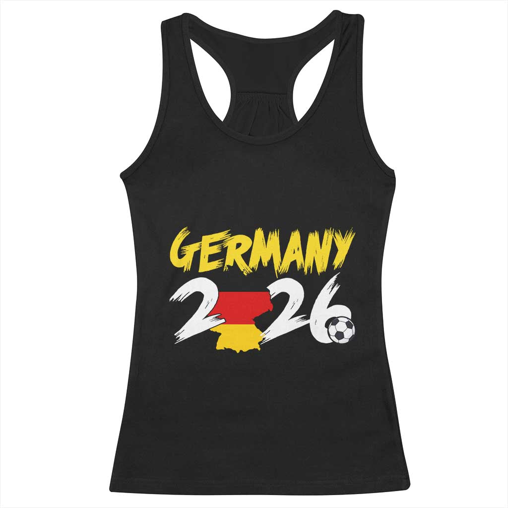 Deutschland Flag German Pride Racerback Tank Top Germany Soccer Lover Football Fans