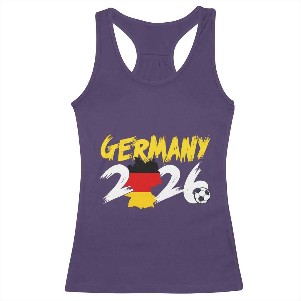 Deutschland Flag German Pride Racerback Tank Top Germany Soccer Lover Football Fans