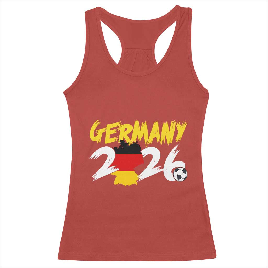 Deutschland Flag German Pride Racerback Tank Top Germany Soccer Lover Football Fans