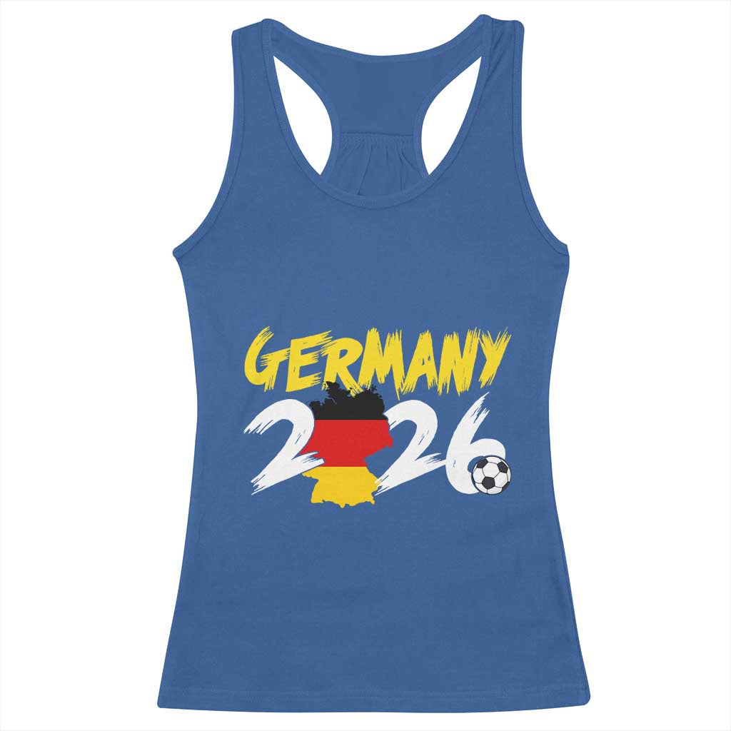 Deutschland Flag German Pride Racerback Tank Top Germany Soccer Lover Football Fans