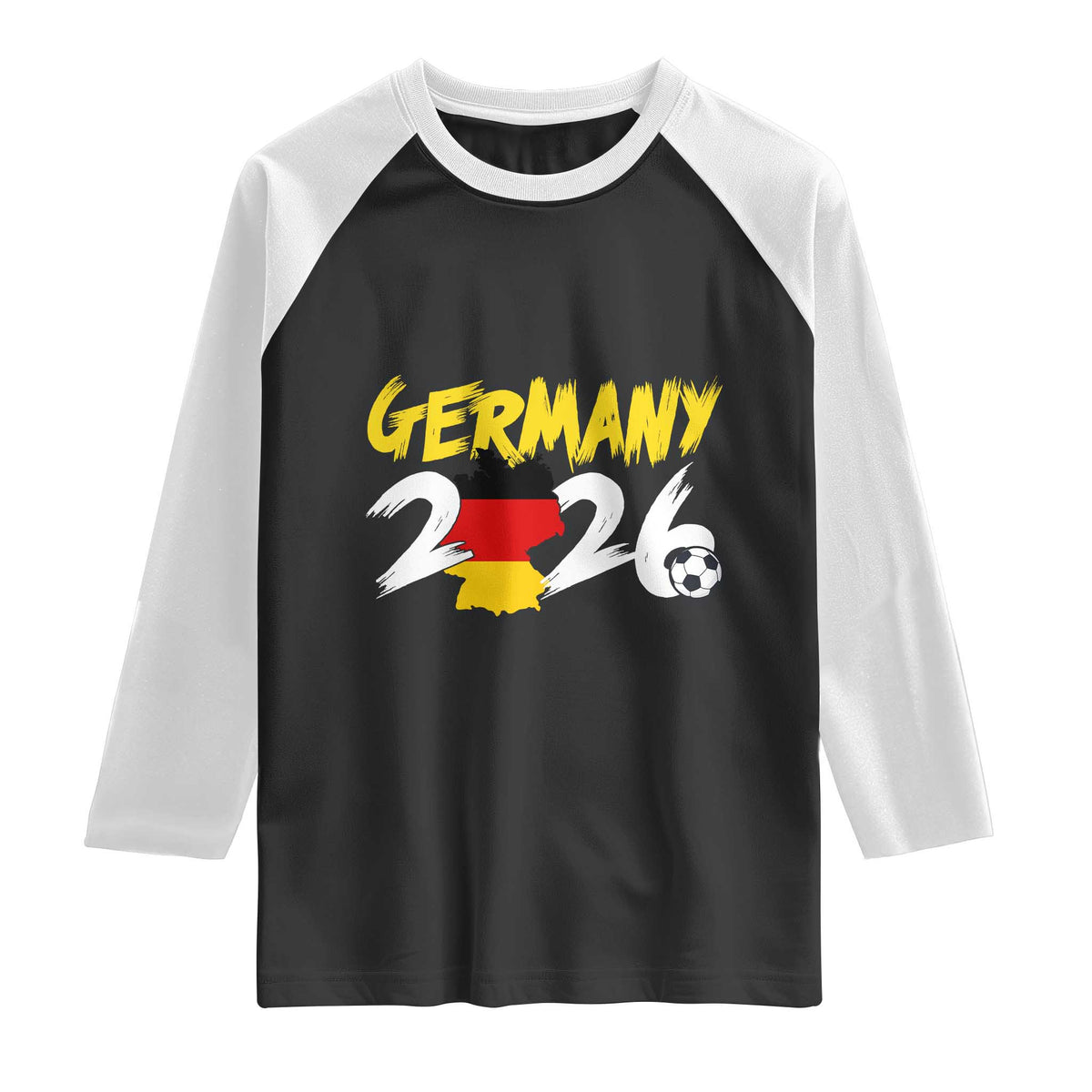 Deutschland Flag German Pride Raglan Shirt Germany Soccer Lover Football Fans