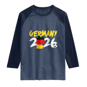 Deutschland Flag German Pride Raglan Shirt Germany Soccer Lover Football Fans