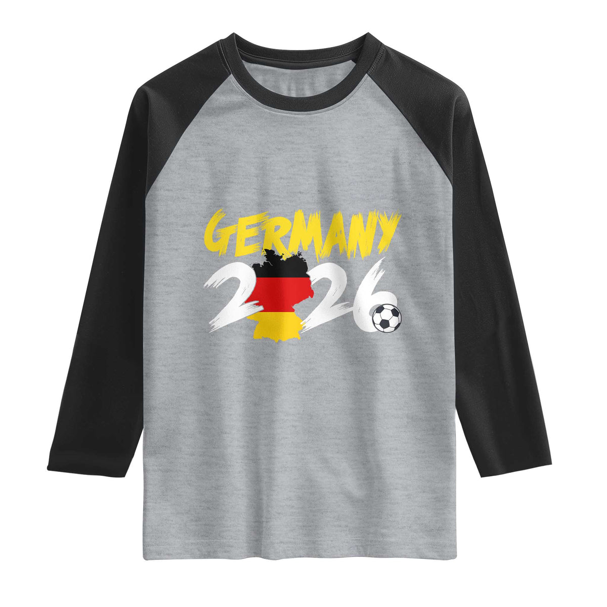 Deutschland Flag German Pride Raglan Shirt Germany Soccer Lover Football Fans