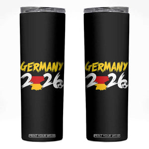 Deutschland Flag German Pride Skinny Tumbler Germany Soccer Lover Football Fans TS14 Black Print Your Wear