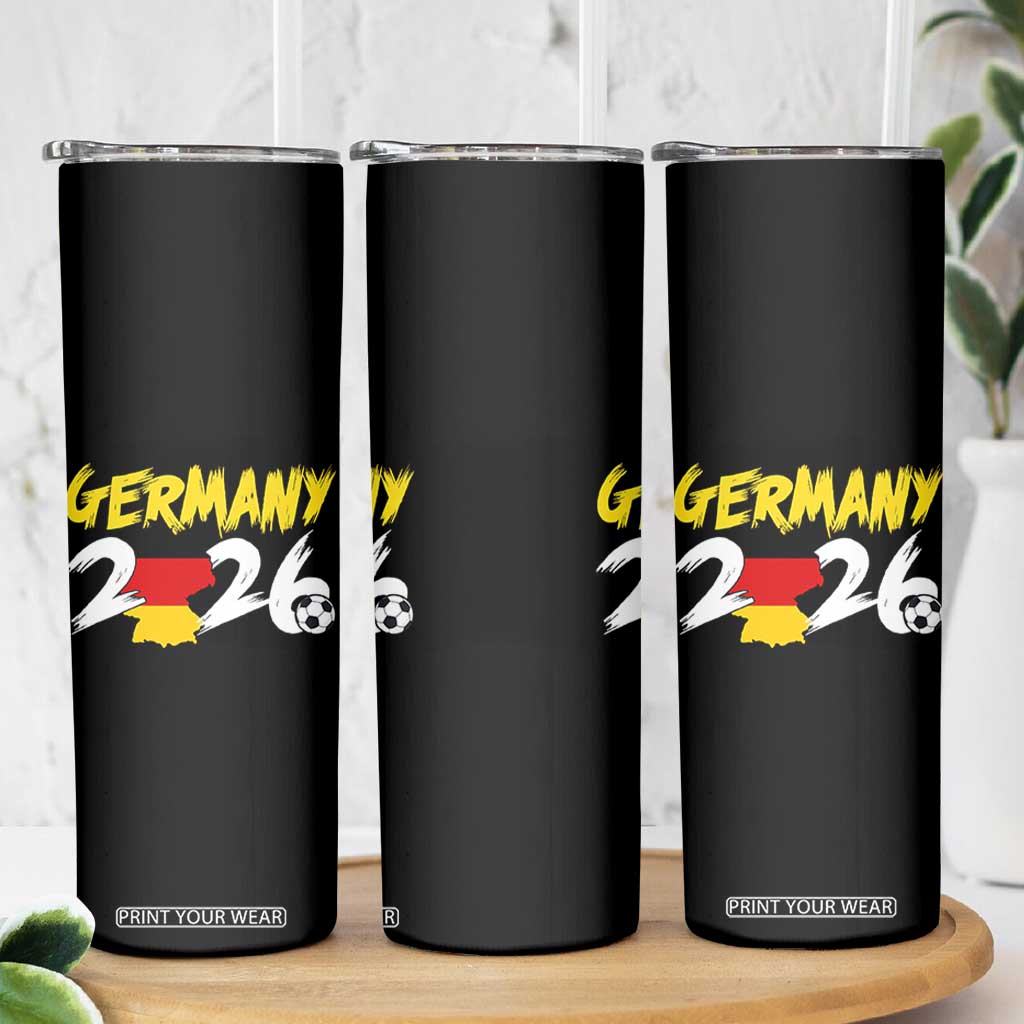 Deutschland Flag German Pride Skinny Tumbler Germany Soccer Lover Football Fans TS14 Print Your Wear