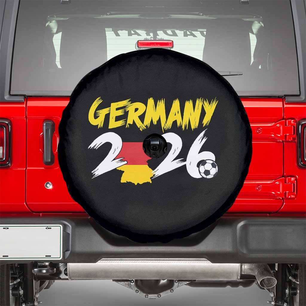 Deutschland Flag German Pride Spare Tire Cover Germany Soccer Lover Football Fans TS14 Black Print Your Wear