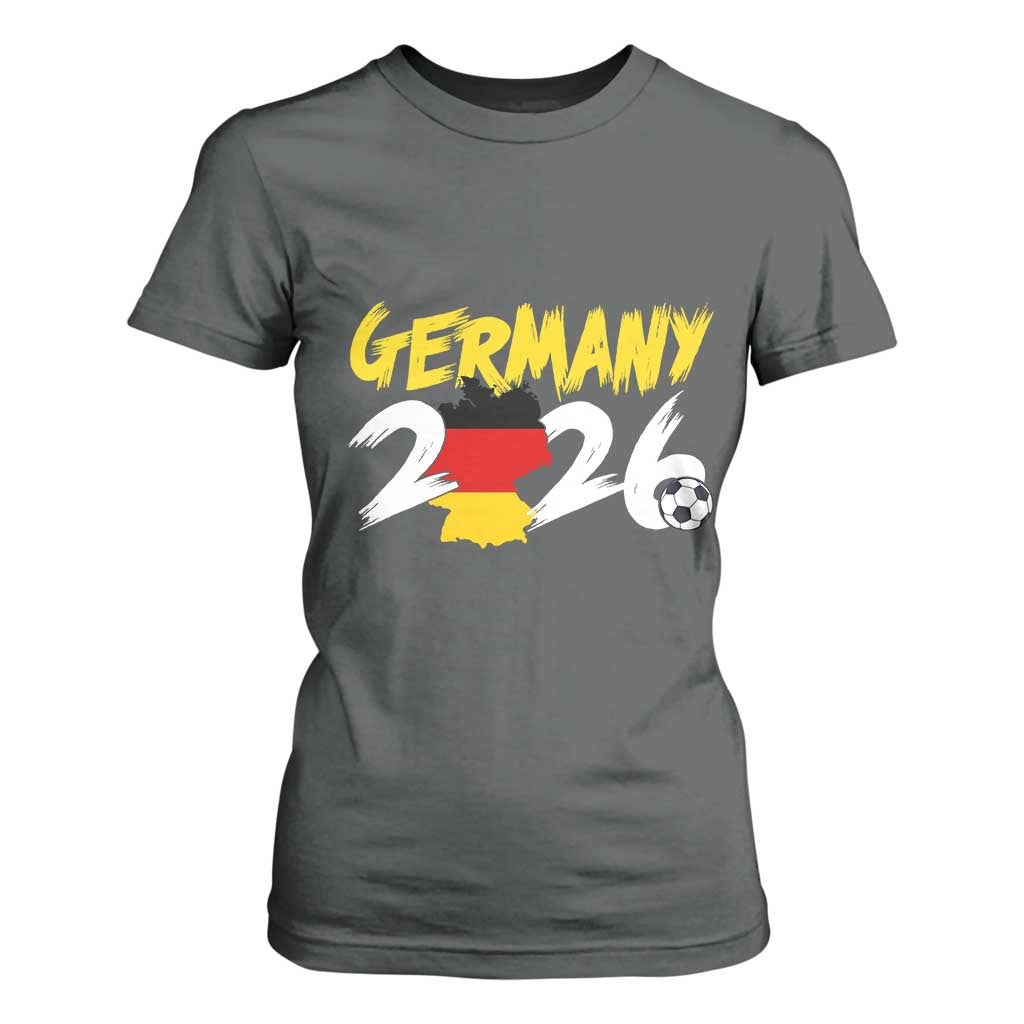 Deutschland Flag German Pride T Shirt For Women Germany Soccer Lover Football Fans