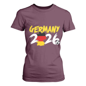 Deutschland Flag German Pride T Shirt For Women Germany Soccer Lover Football Fans