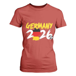 Deutschland Flag German Pride T Shirt For Women Germany Soccer Lover Football Fans