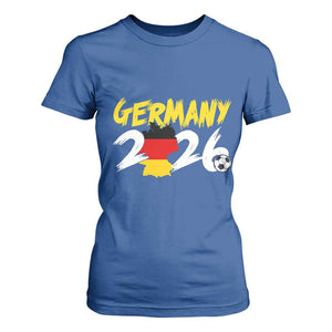 Deutschland Flag German Pride T Shirt For Women Germany Soccer Lover Football Fans