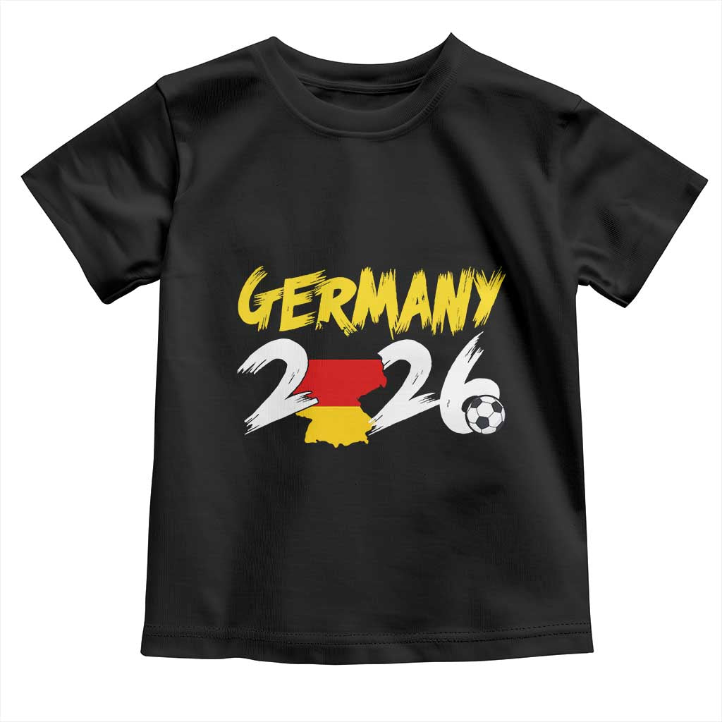 Deutschland Flag German Pride Toddler T Shirt Germany Soccer Lover Football Fans TS14 Black Print Your Wear
