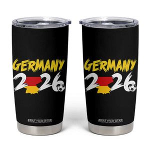 Deutschland Flag German Pride Tumbler Cup Germany Soccer Lover Football Fans TS14 Black Print Your Wear