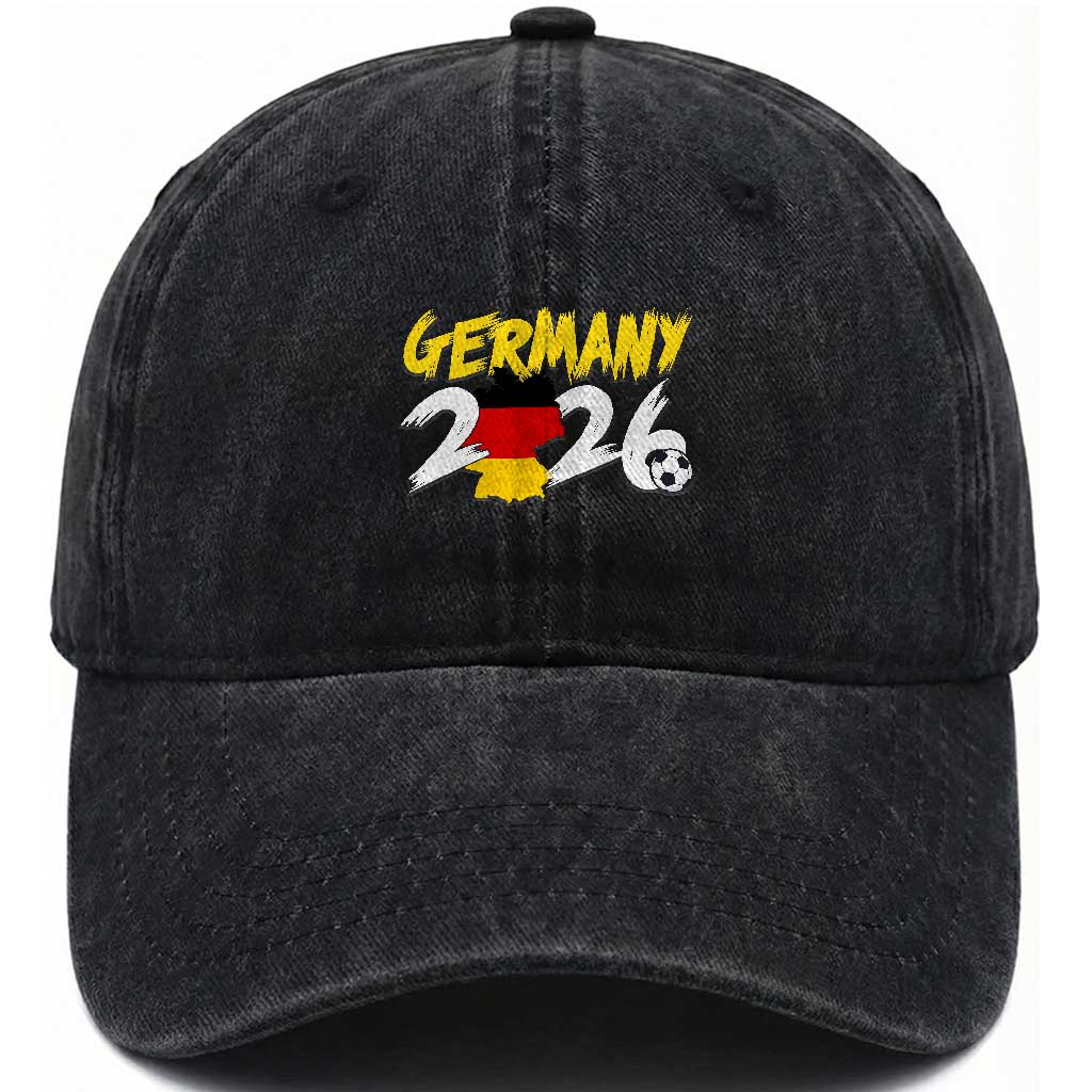 Deutschland Flag German Pride Washed Cotton Baseball Cap Germany Soccer Lover Football Fans