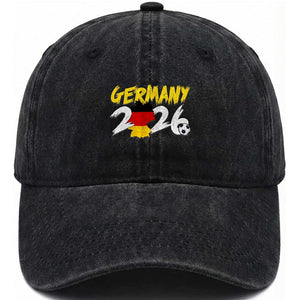 Deutschland Flag German Pride Washed Cotton Baseball Cap Germany Soccer Lover Football Fans
