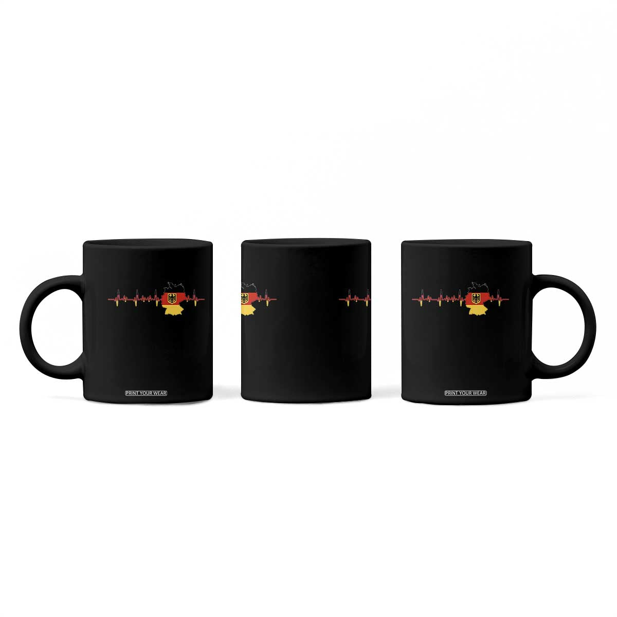 Deutschland Flag Eagle Vintage German Heritage Pride Coffee Mug TS14 Print Your Wear