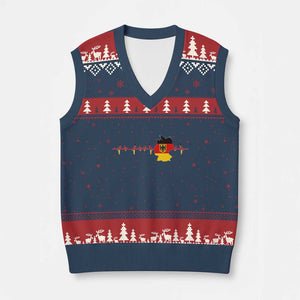 Deutschland Flag Eagle Vintage German Heritage Pride V-Neck Knit Sweater Vest