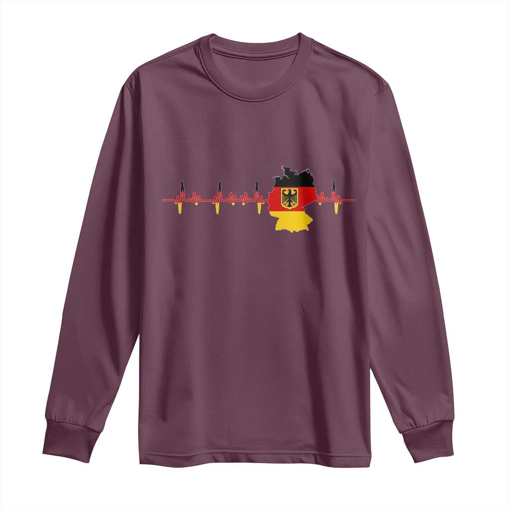 Deutschland Flag Eagle Vintage German Heritage Pride Long Sleeve Shirt