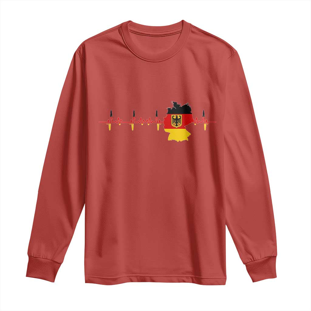 Deutschland Flag Eagle Vintage German Heritage Pride Long Sleeve Shirt