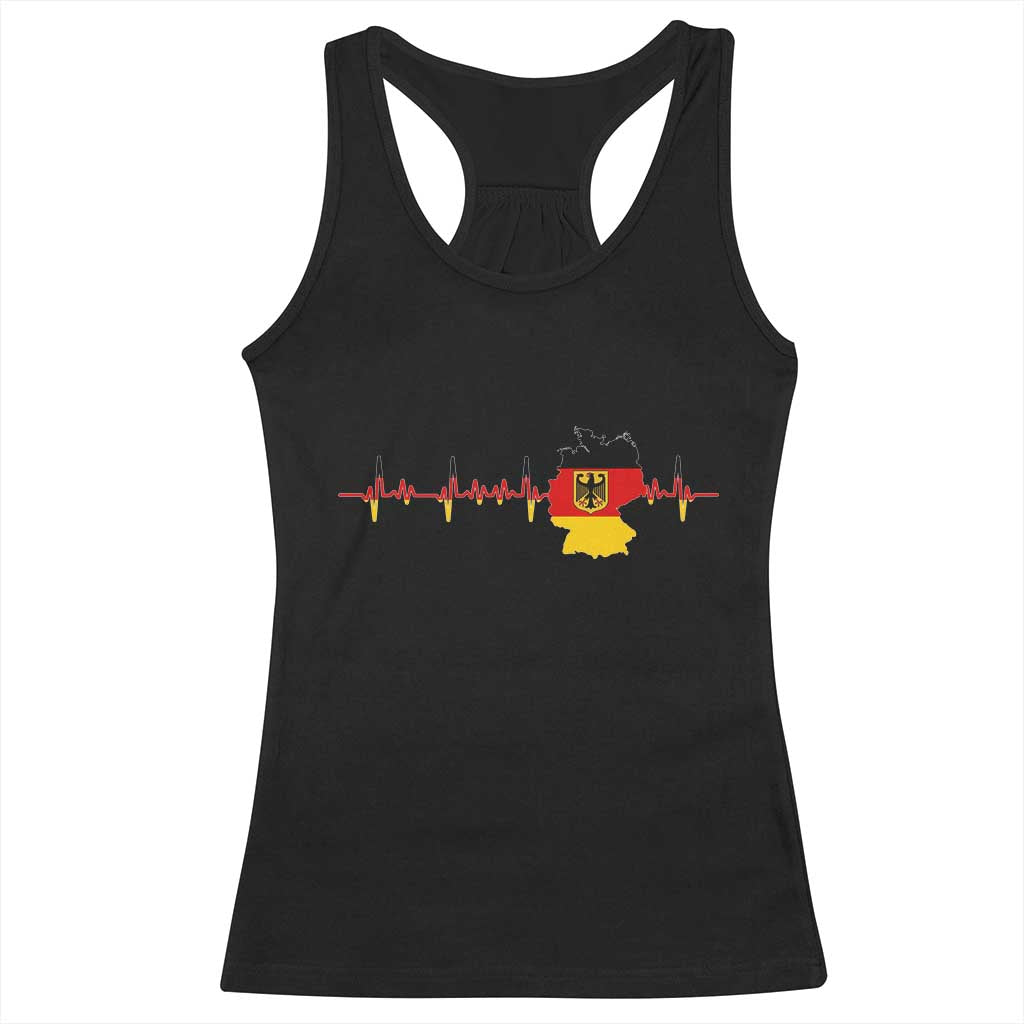 Deutschland Flag Eagle Vintage German Heritage Pride Racerback Tank Top