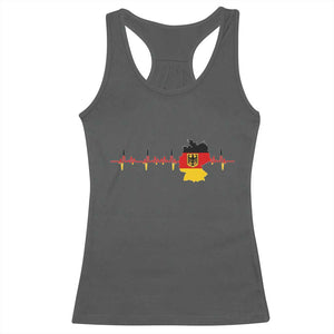 Deutschland Flag Eagle Vintage German Heritage Pride Racerback Tank Top