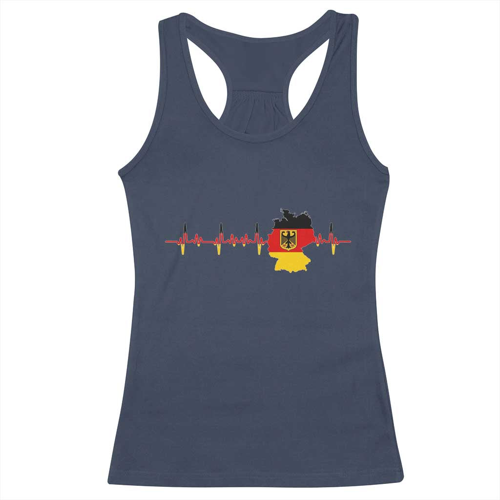 Deutschland Flag Eagle Vintage German Heritage Pride Racerback Tank Top
