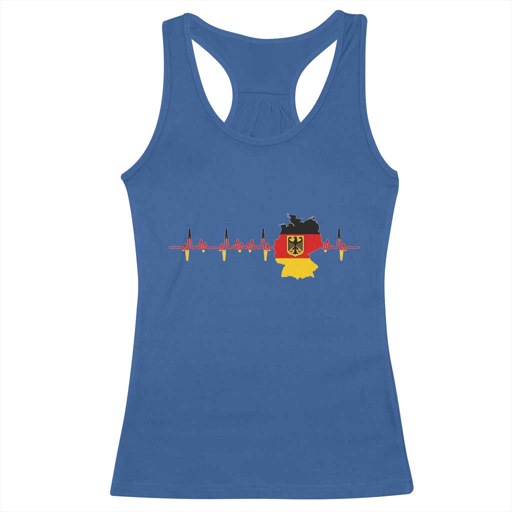 Deutschland Flag Eagle Vintage German Heritage Pride Racerback Tank Top