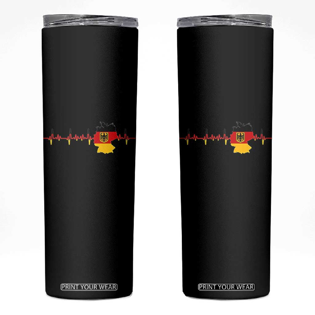 Deutschland Flag Eagle Vintage German Heritage Pride Skinny Tumbler TS14 Black Print Your Wear