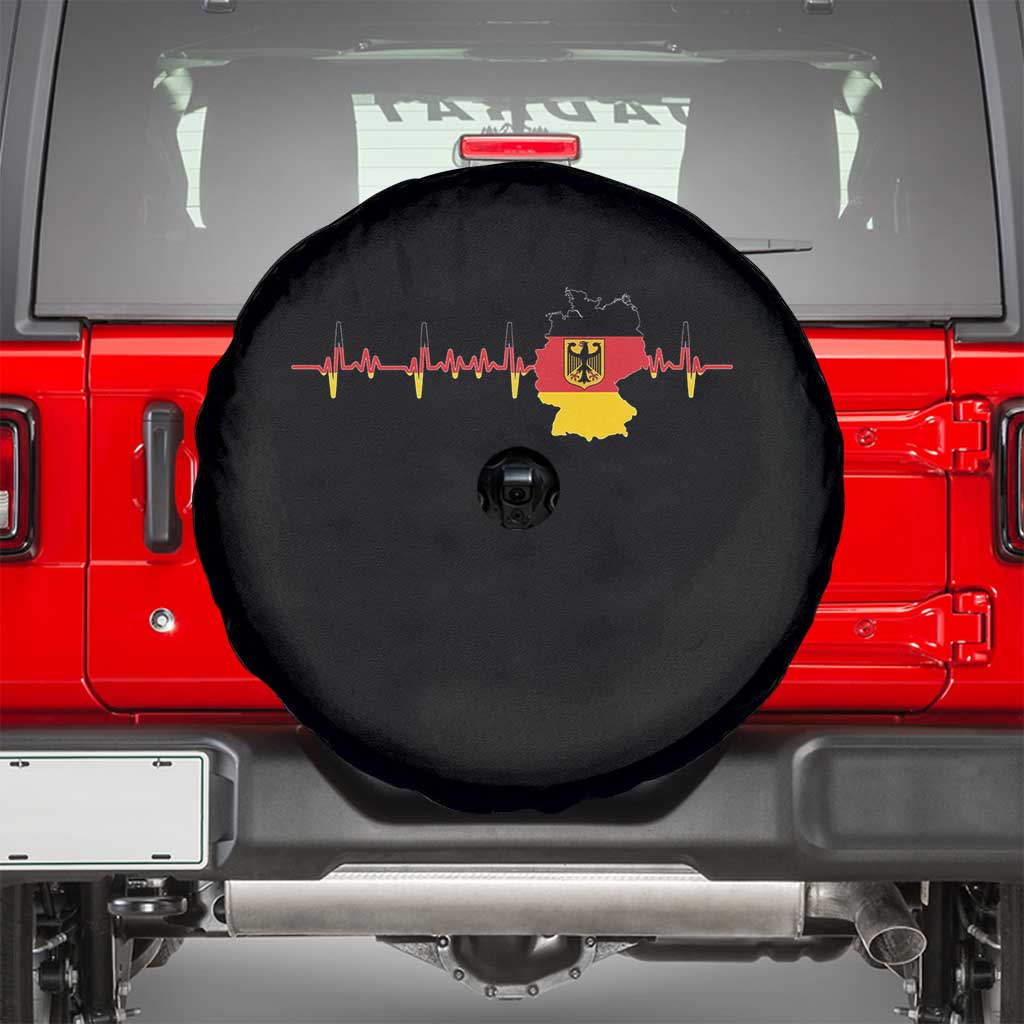 Deutschland Flag Eagle Vintage German Heritage Pride Spare Tire Cover TS14 Black Print Your Wear