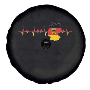 Deutschland Flag Eagle Vintage German Heritage Pride Spare Tire Cover TS14 Print Your Wear