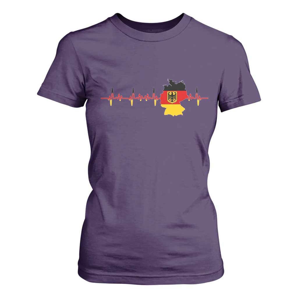 Deutschland Flag Eagle Vintage German Heritage Pride T Shirt For Women