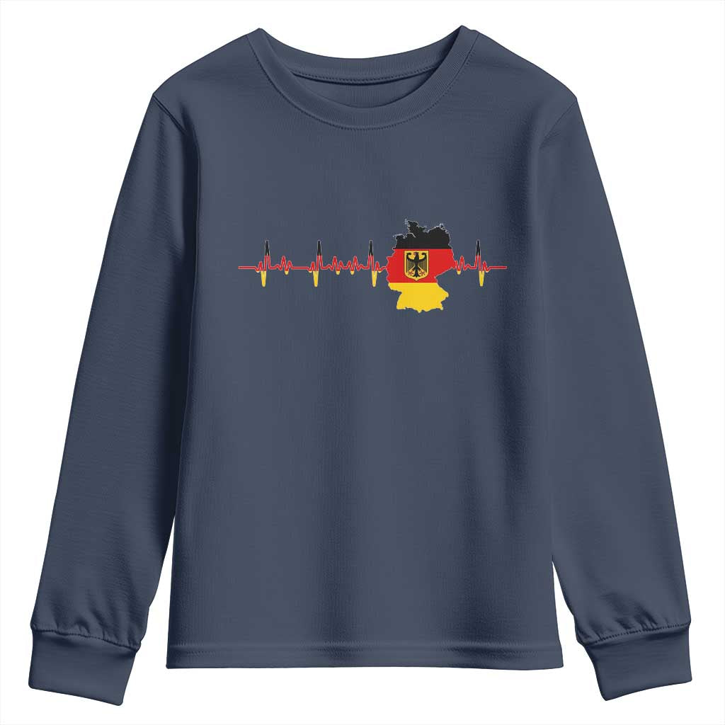 Deutschland Flag Eagle Vintage German Heritage Pride Youth Sweatshirt