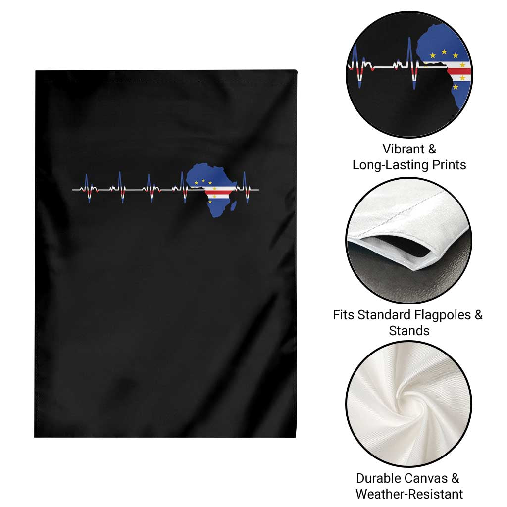Germany Heartbeat EKG Deutschland Flag Map Garden Flag TS14 Print Your Wear