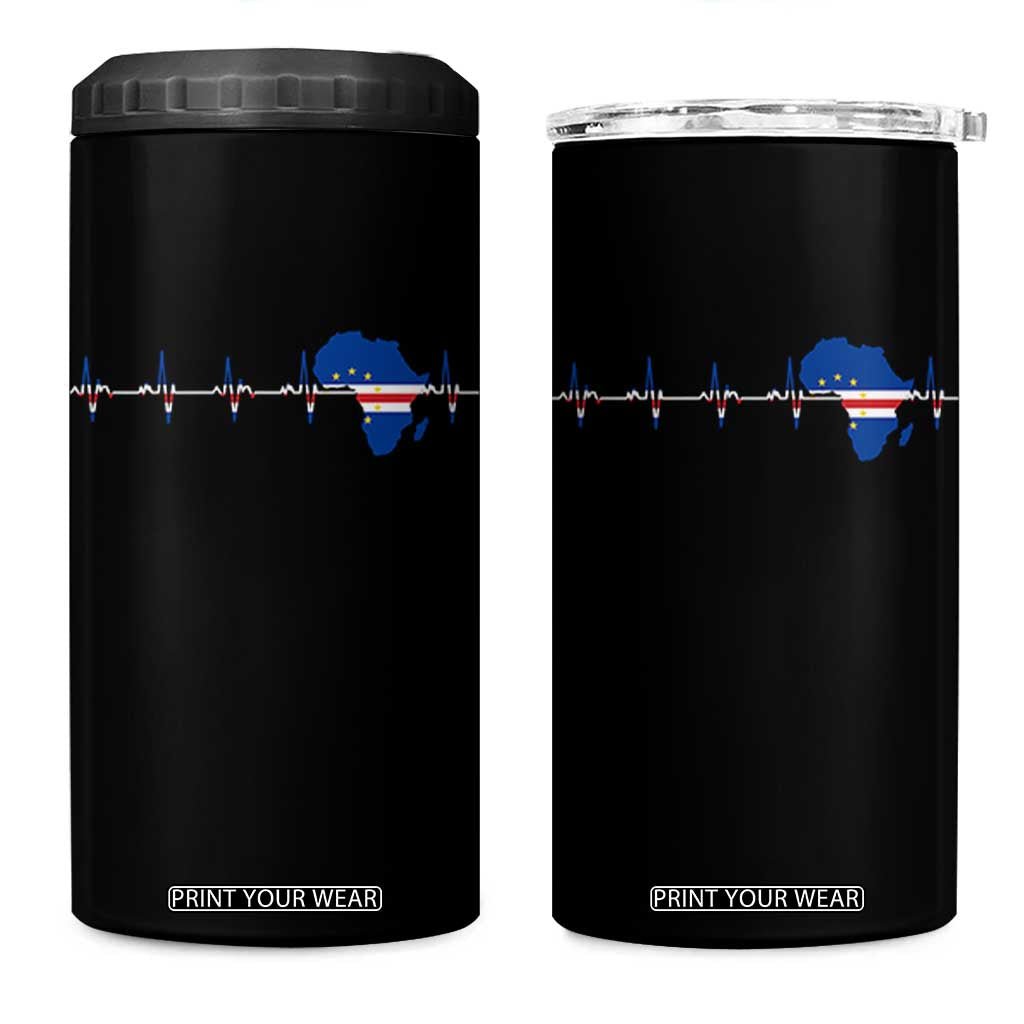 Germany Heartbeat EKG Deutschland Flag Map 4 in 1 Can Cooler Tumbler TS14 One Size: 16 oz Black Print Your Wear