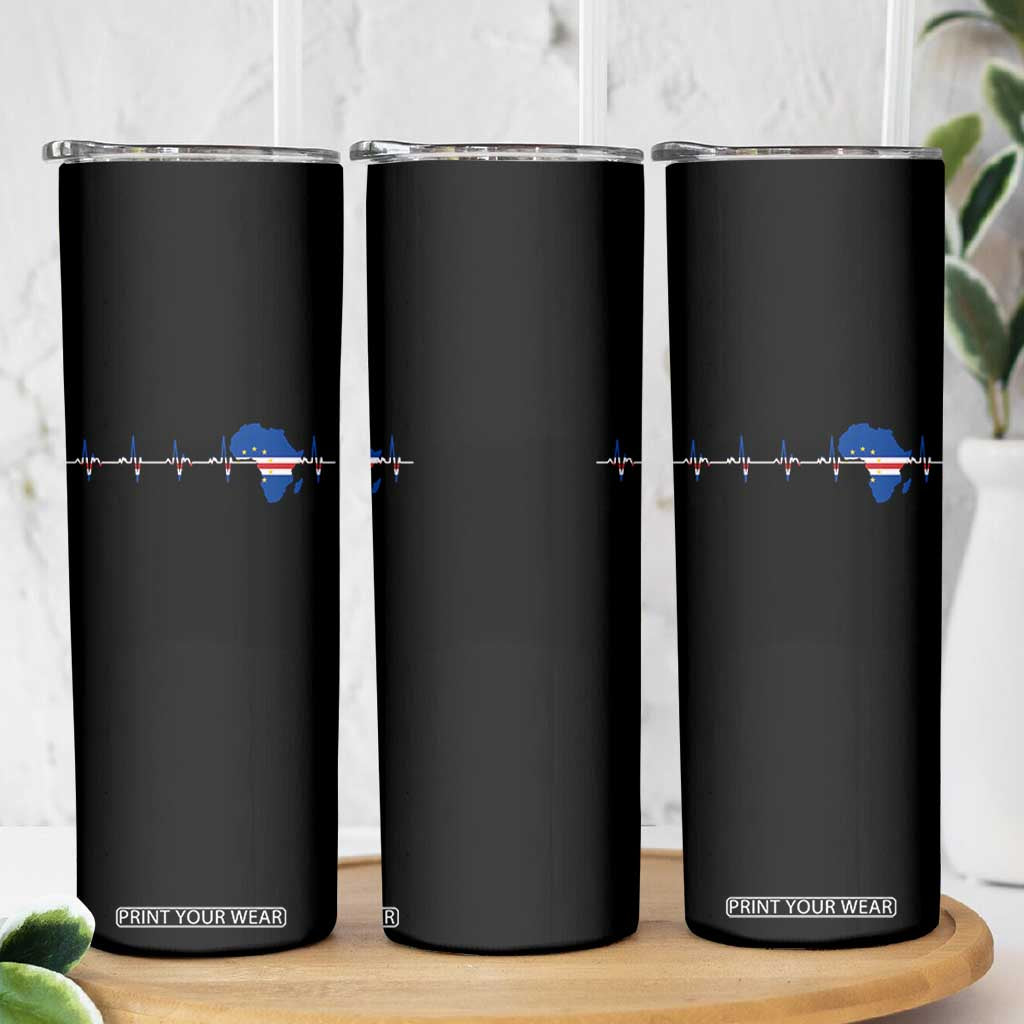 Germany Heartbeat EKG Deutschland Flag Map Skinny Tumbler TS14 Print Your Wear