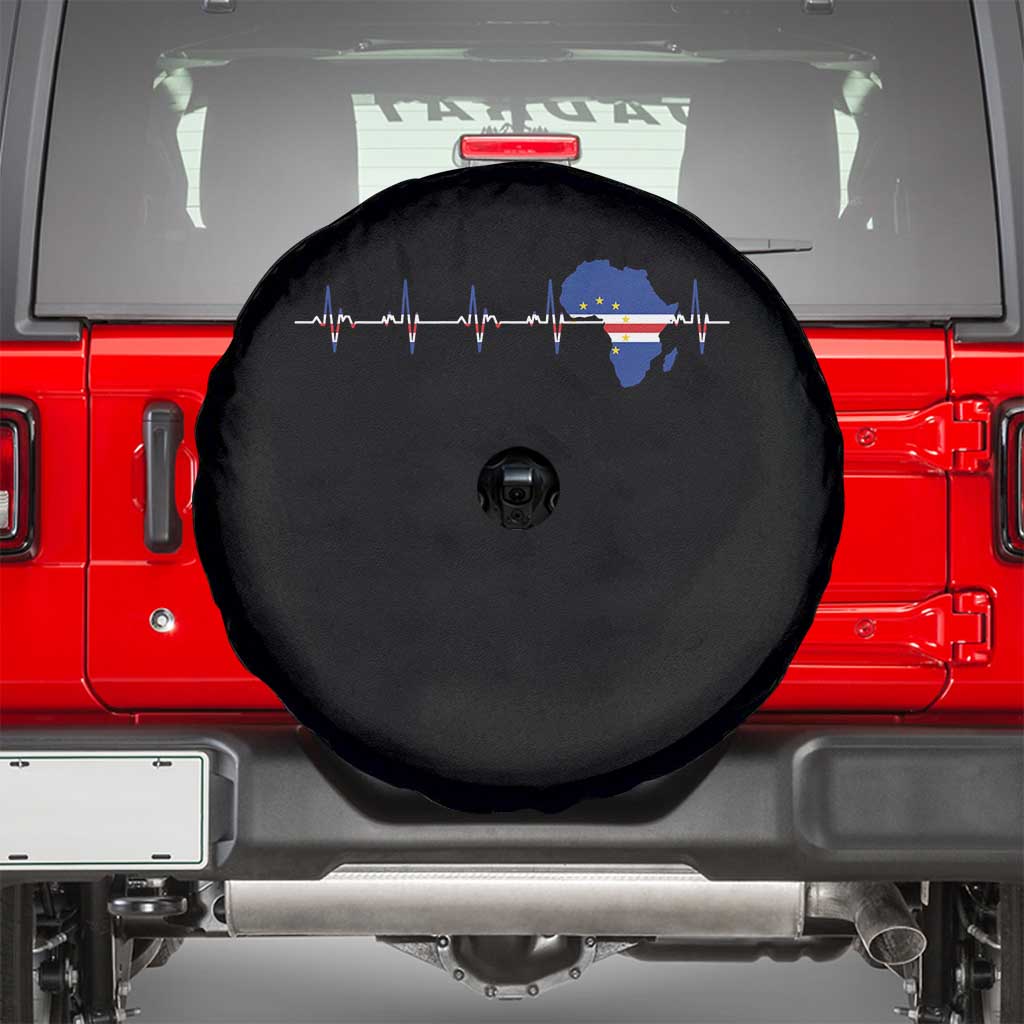 Germany Heartbeat EKG Deutschland Flag Map Spare Tire Cover TS14 Black Print Your Wear