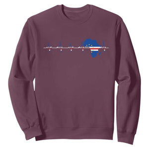 Germany Heartbeat EKG Deutschland Flag Map Sweatshirt