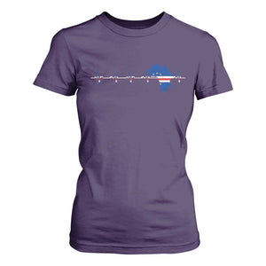 Germany Heartbeat EKG Deutschland Flag Map T Shirt For Women