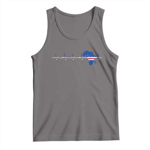 Germany Heartbeat EKG Deutschland Flag Map Tank Top