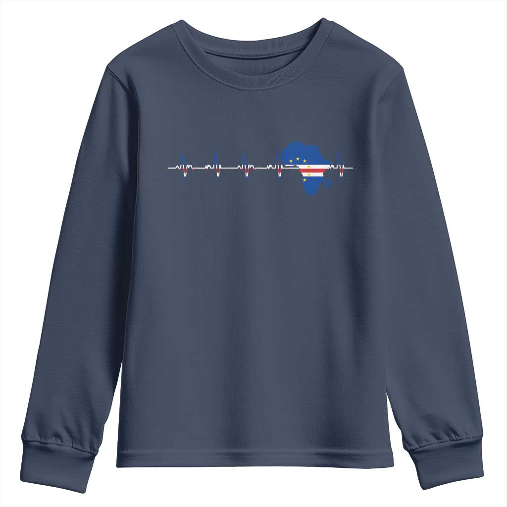 Germany Heartbeat EKG Deutschland Flag Map Youth Sweatshirt