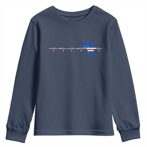 Germany Heartbeat EKG Deutschland Flag Map Youth Sweatshirt