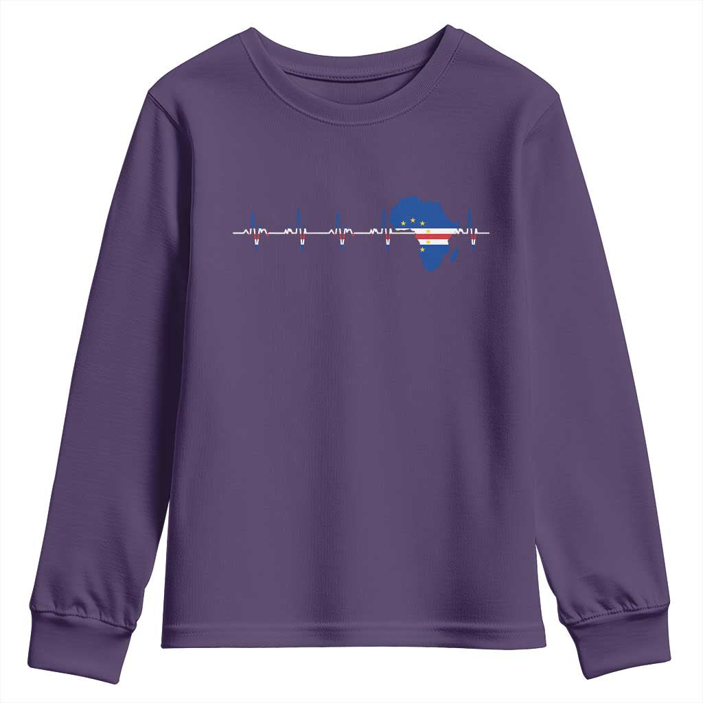 Germany Heartbeat EKG Deutschland Flag Map Youth Sweatshirt