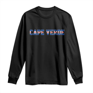 Cabo Verde Flag Cabo Verdean Pride Long Sleeve Shirt