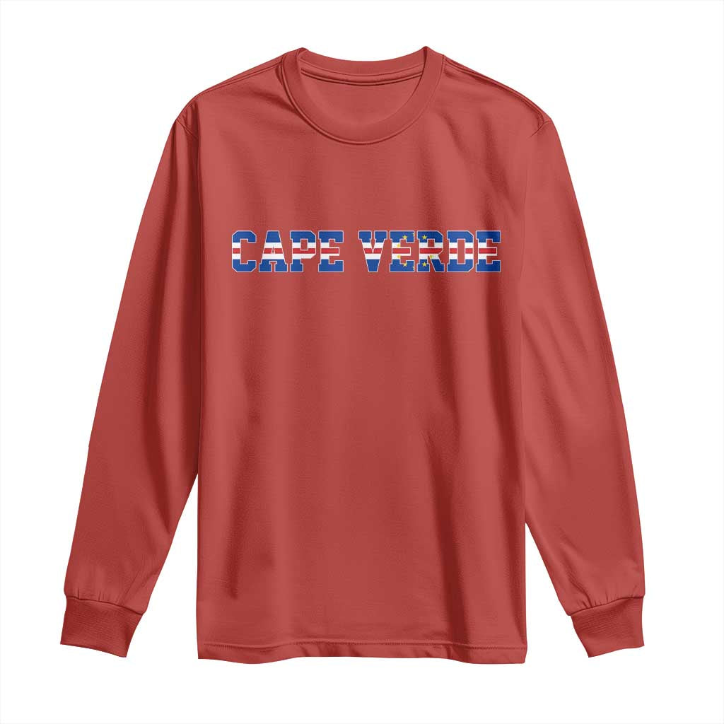 Cabo Verde Flag Cabo Verdean Pride Long Sleeve Shirt