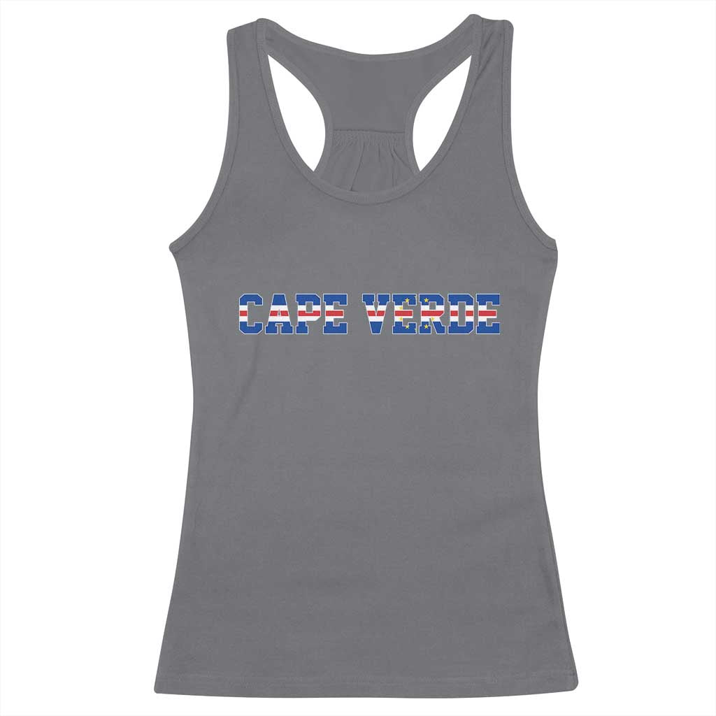 Cabo Verde Flag Cabo Verdean Pride Racerback Tank Top