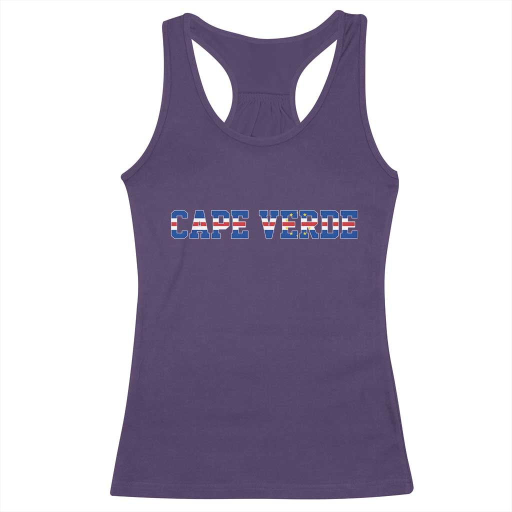 Cabo Verde Flag Cabo Verdean Pride Racerback Tank Top