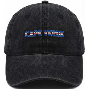 Cabo Verde Flag Cabo Verdean Pride Washed Cotton Baseball Cap