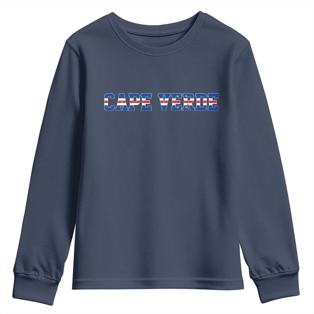 Cabo Verde Flag Cabo Verdean Pride Youth Sweatshirt