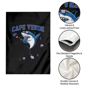 Cape Verde Flag Map Shark Cape Verdean Roots Garden Flag TS14 Print Your Wear