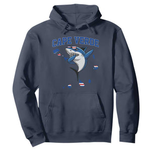 Cape Verde Flag Map Shark Cape Verdean Roots Hoodie