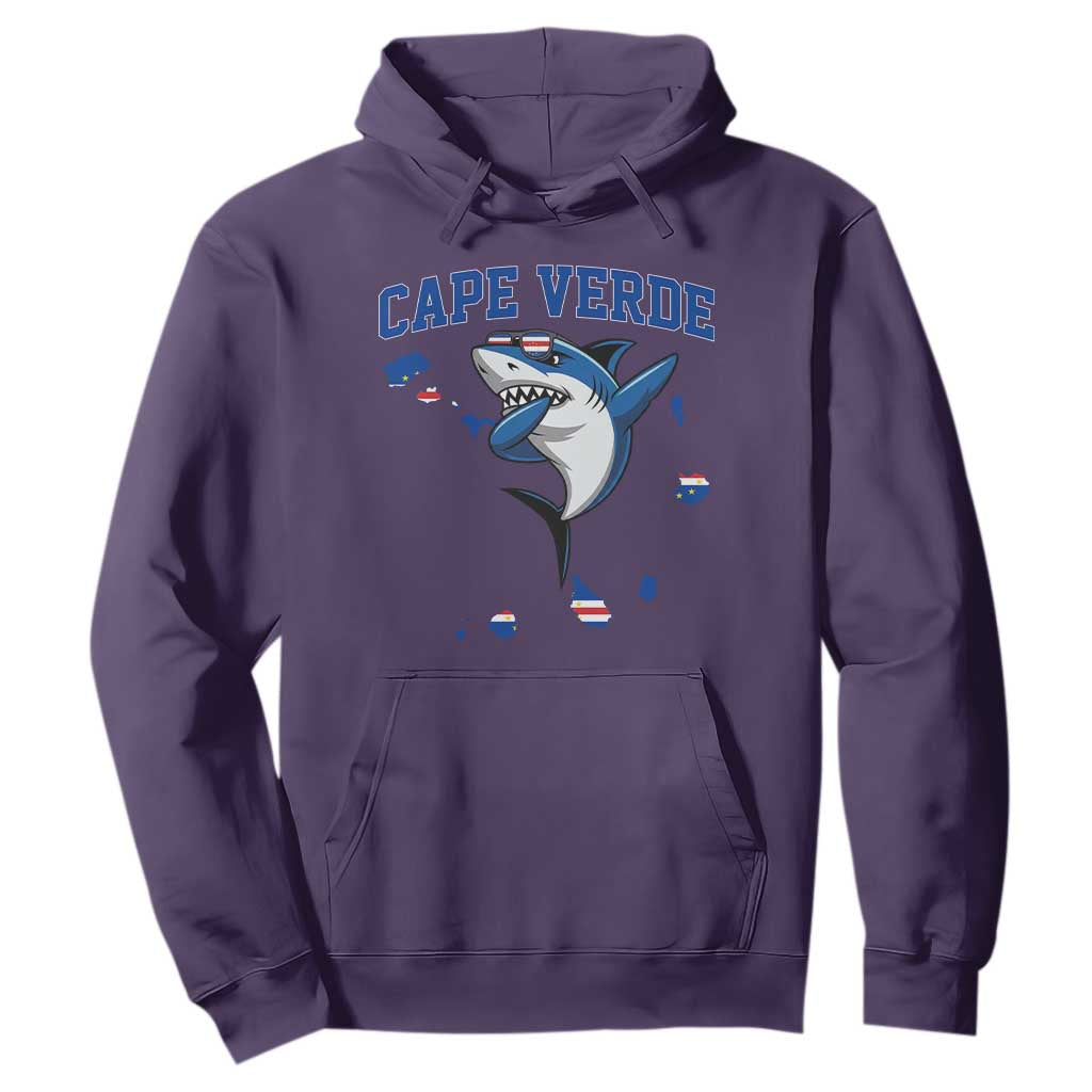 Cape Verde Flag Map Shark Cape Verdean Roots Hoodie